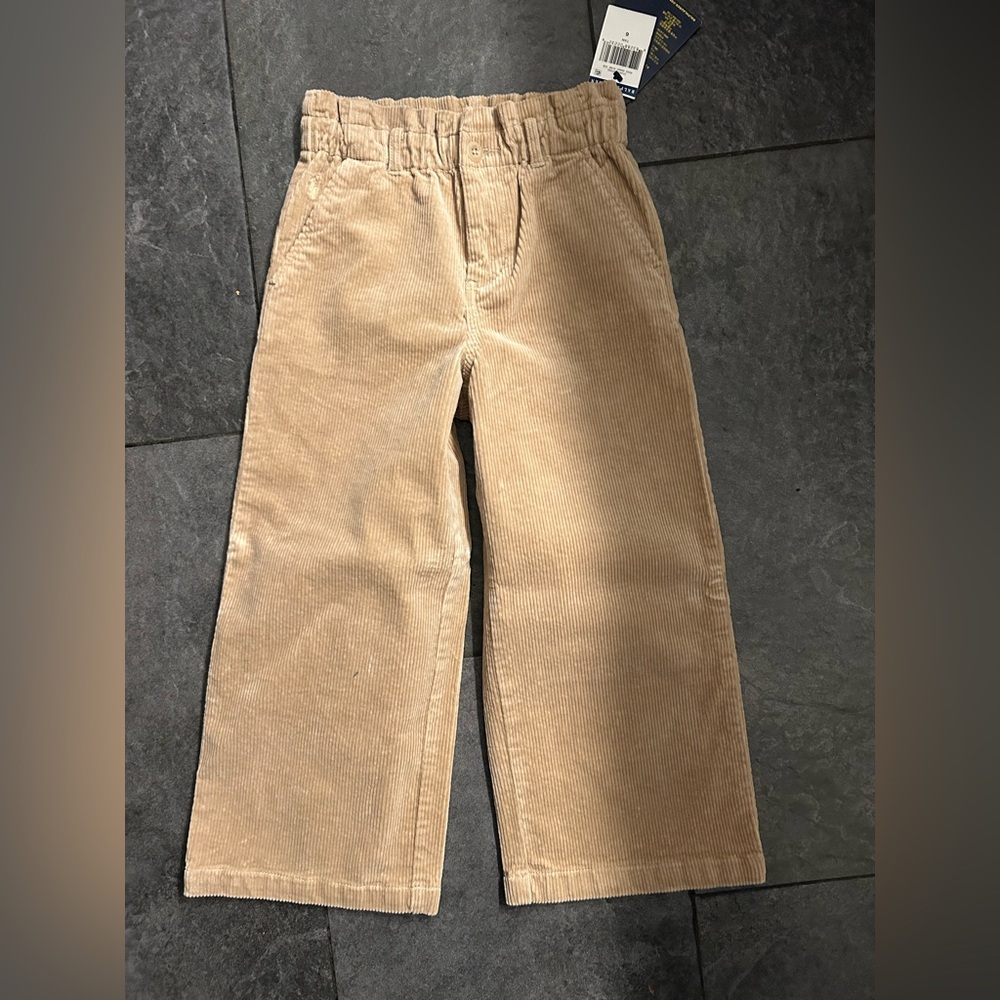 NWT! Ralph Lauren girls corduroys, tan, size 6